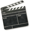 Movie Clapper Board graphic